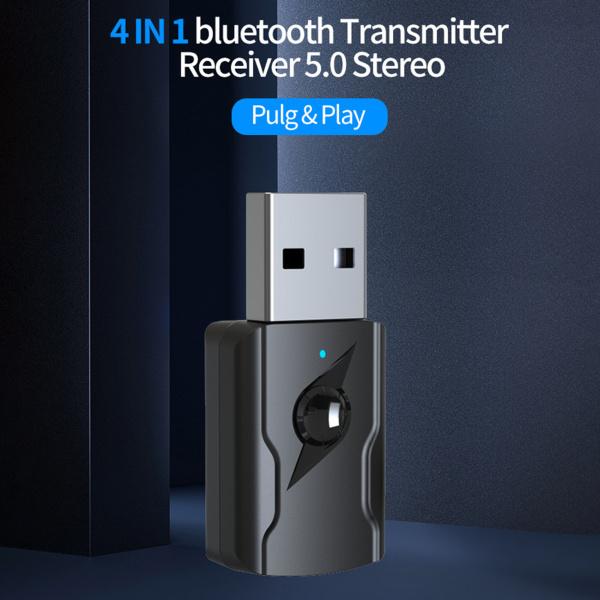 ミニUSBのBluetooth 5.0ワイヤレスオーディオトランスミッタおよびレシーバアダプターブラック|stk-shop|03