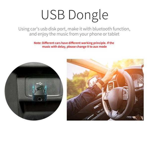 ミニUSBのBluetooth 5.0ワイヤレスオーディオトランスミッタおよびレシーバアダプターブラック|stk-shop|07