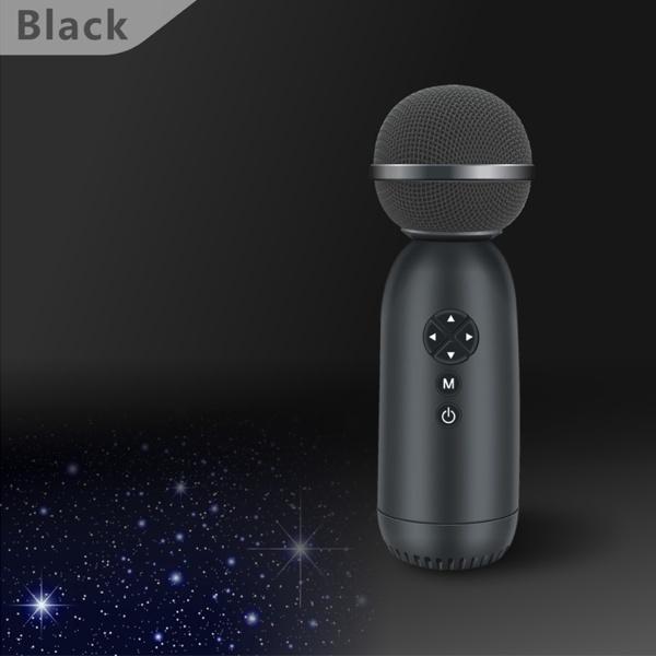 2 in1ワイヤレスカラオケマイクBluetooth5.0 for Kids Adults Black｜stk-shop｜03