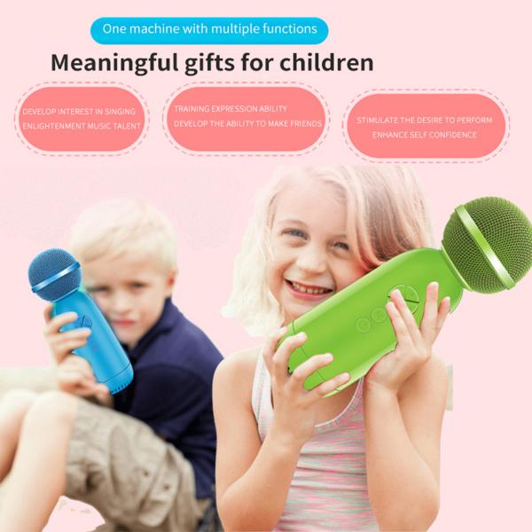 2 in1ワイヤレスカラオケマイクBluetooth5.0 for Kids Adults Black｜stk-shop｜10