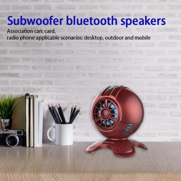 Bluetoothスピーカー、大音量のステレオサウンドを備えたコンパクトなミニポータブルBluetoothスピーカー、豊かな低音、TFカード｜stk-shop｜03