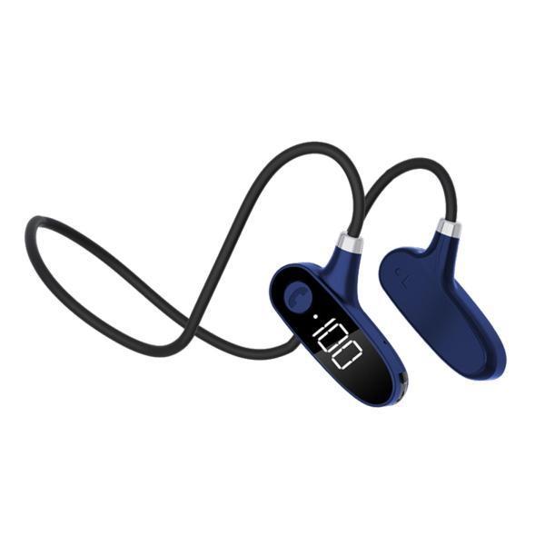 超高品質で人気の 骨伝導Bluetooth5.2ヘッドフォンヘッドセット10Hブルー イヤホン、ヘッドホン 超高品質で人気の 骨伝導Bluetooth5.2ヘッドフォンヘッドセット10Hブルー イヤホン、ヘッドホン