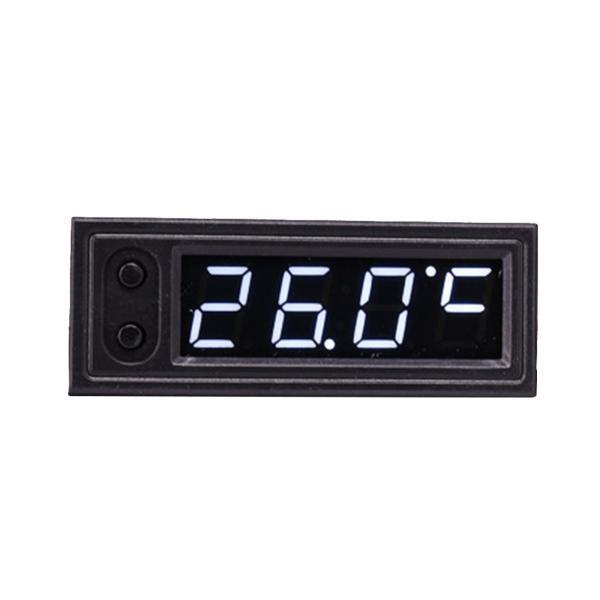 車の時計電圧計温度計耐久性のあるユニバーサルアクセサリーホワイト｜stk-shop