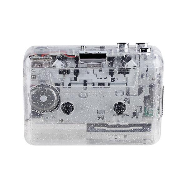 透明カセットプレーヤー カセットから MP3 コンバーター 透明カセットプレーヤー カセットから MP3 コンバーター
