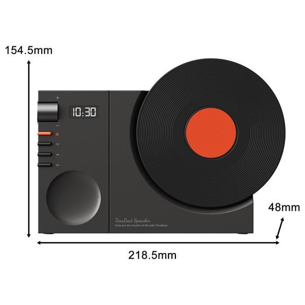 ヴィンテージ レコード プレーヤー ワイヤレス デスク スピーカー 電池