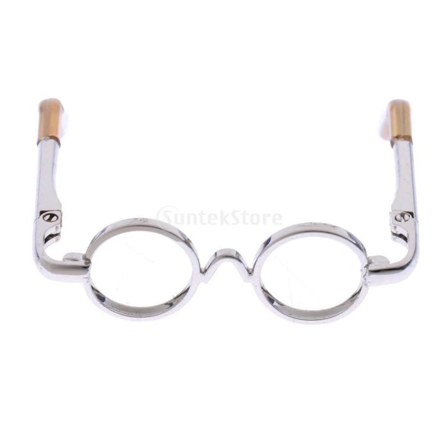 3カラー 1/6 BJD MSD LUTS DODドール人形のため 丸い眼鏡 メガネ アイウェア - シルバー｜stk-shop｜03