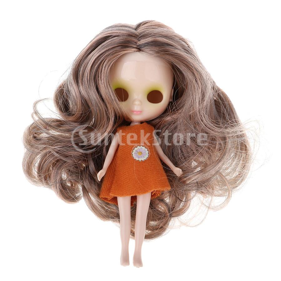 Perfeclan ミニ人形のため 1 8スケール 人形頭部 ガールドールボディ 化粧フェイスプレート ウィッグ Stkショップ 通販 Yahoo ショッピング