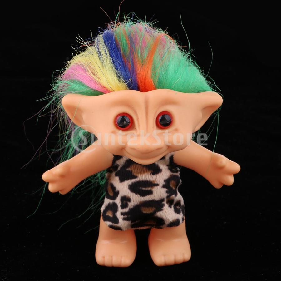 繊細な幸運トロール人形ミニアクションフィギュアおもちゃケーキ装飾ヒョウ Stkショップ 通販 Yahoo ショッピング