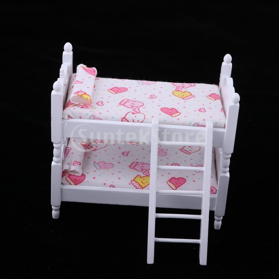 Flameer ミニチュア装飾 家具 1 12ドールハウス 二段ベッド ヘッド模型 Stkショップ 通販 Yahoo ショッピング