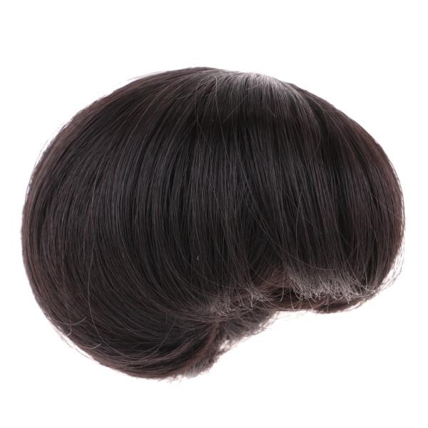 1 3bjdファッションドールウィッグおじさんドールブラック用diyショートヘアヘアピース 無料サンプルok
