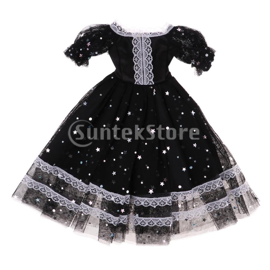 ドールドレス 1 3ガールドール Bjd女の子人形のため 布製 ワンピース スカート 黒い Stkショップ 通販 Yahoo ショッピング