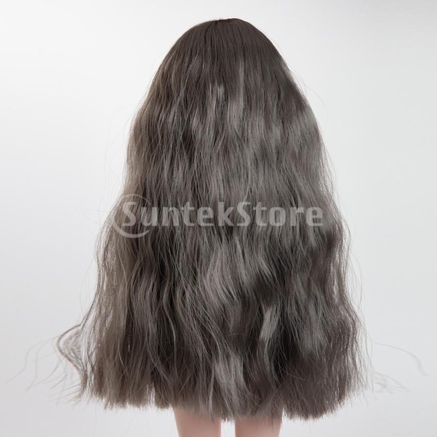 16インチbjd人形髪ロングカーリーウィッグyosd 1 4人形用diy用品ダークグレー Stkショップ 通販 Yahoo ショッピング