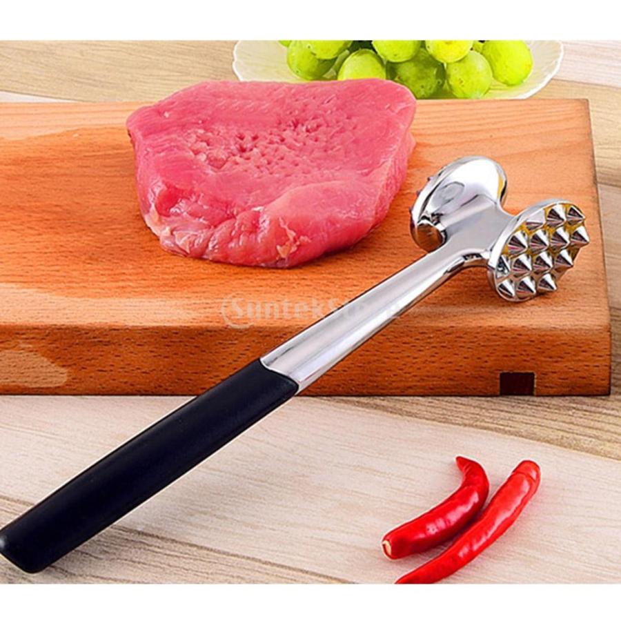 ステーキ ハンマー 高品質 ステンレス テクスチャ面 肉たたき 肉筋切り器 Stkショップ 通販 Yahoo ショッピング