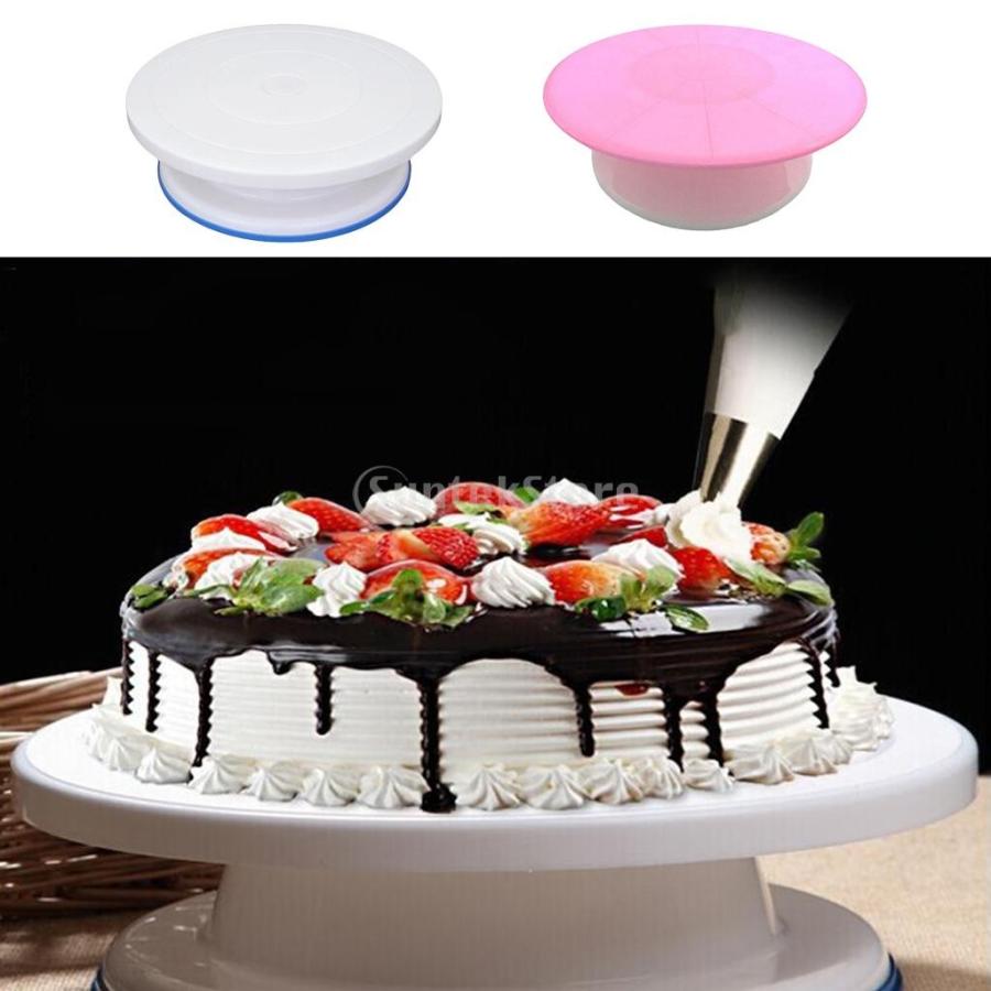 ケーキ回転台 ターンテーブル ケーキ装飾台 ベーキング ツール デコレーション用 ケーキスタンド 全2色 白 Stkショップ 通販 Yahoo ショッピング