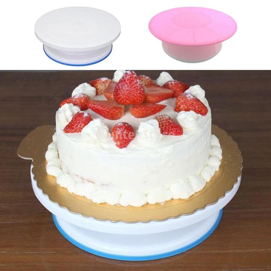 ケーキ回転台 ターンテーブル ケーキ装飾台 ベーキング ツール デコレーション用 ケーキスタンド 全2色 白 Stkショップ 通販 Yahoo ショッピング