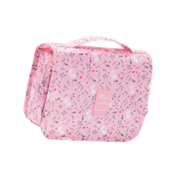 ピンクのウサギ 旅行用化粧用バッグ ポータブル収納ポーチ｜stk-shop｜04