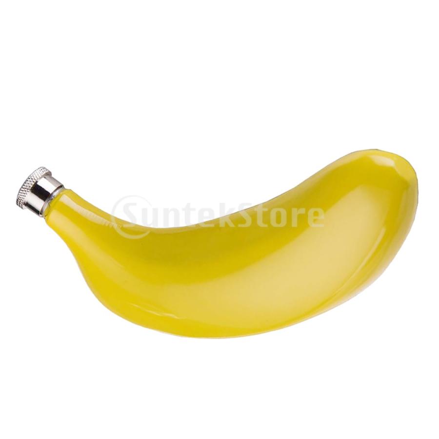 多様な Perfeclan ファッション 可愛い バナナの形状 ポータブル ステンレス製 ヒップフラスコ Discoversvg Com