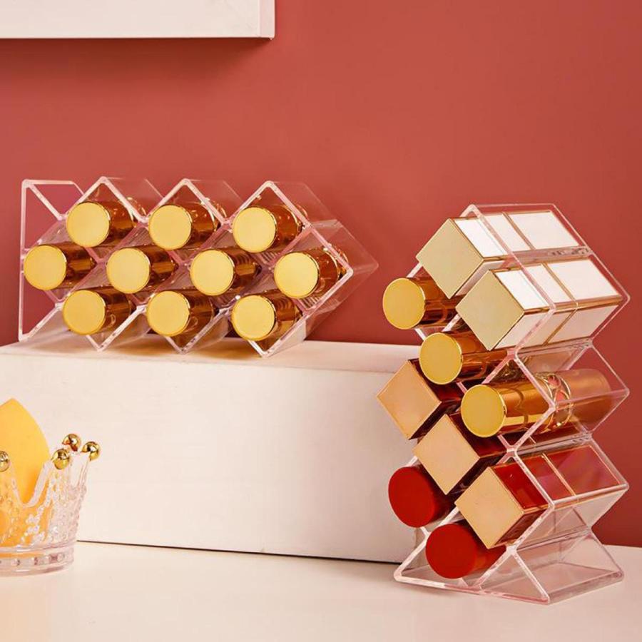 口紅オーガナイザータワー.リップグロス収納ホルダースタンド.化粧品