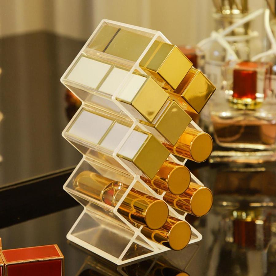 口紅オーガナイザータワー.リップグロス収納ホルダースタンド.化粧品