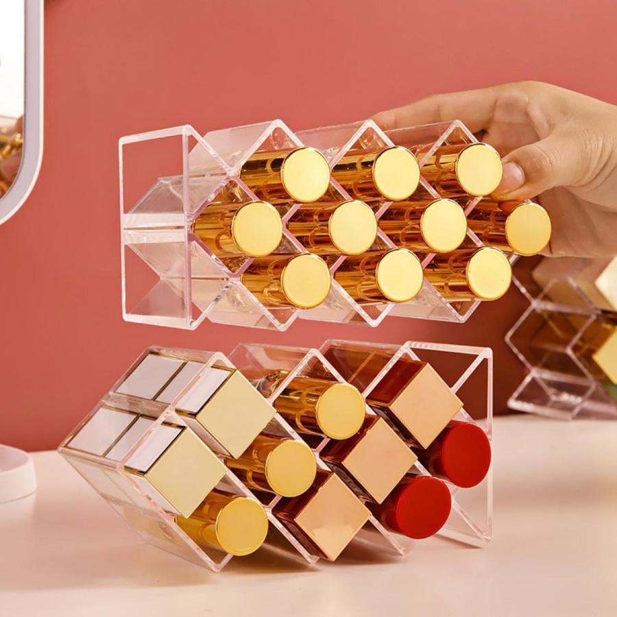 口紅オーガナイザータワー.リップグロス収納ホルダースタンド.化粧品