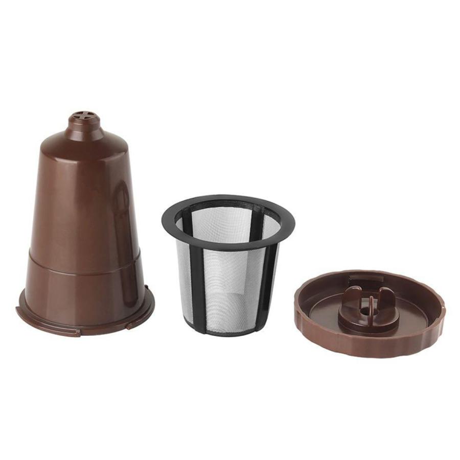 カフェバーブラウン用の3x再利用可能なKカップ詰め替え可能なポッドコーヒーフィルター｜stk-shop｜08