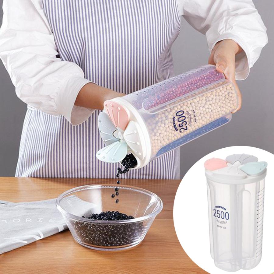 アイテム勢ぞろい プラスチック分割ボックスオーガナイザークリアbpaフリープラスチックケース収納容器2500ml