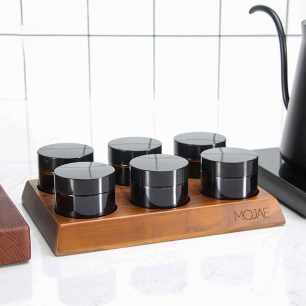 コーヒー豆 キャニスター セット 保存容器 6個の瓶 食品貯蔵瓶 お茶