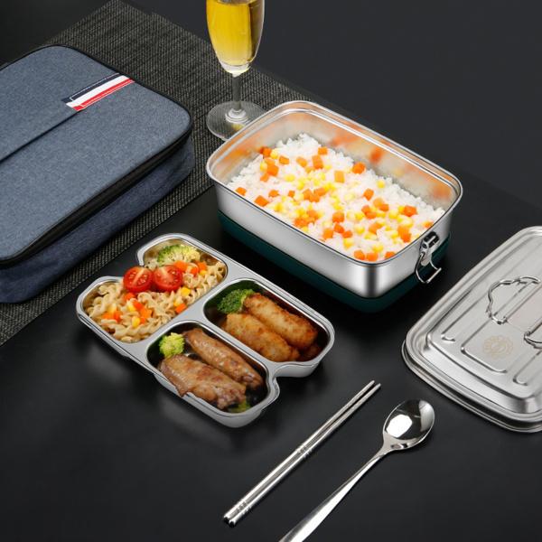 304ステンレスお弁当弁当箱フードコンテナ1200ml : STKショップ - 通販