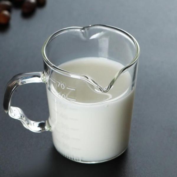 コーヒーガラス測定ミルクカップ二重口とスケールワインコーヒーオンスのマグ150ml 最大67％オフ 満点の