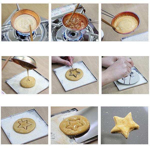 パーティを彩るご馳走や カルメ焼き 型抜き イカゲーム ツールセット タルゴナ クッキー型 ストレス解消 Discoversvg Com