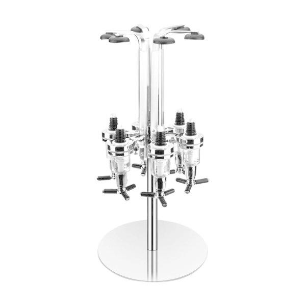 6ボトル酒ディスペンサービール酒用回転ボトルディスペンサーホルダー