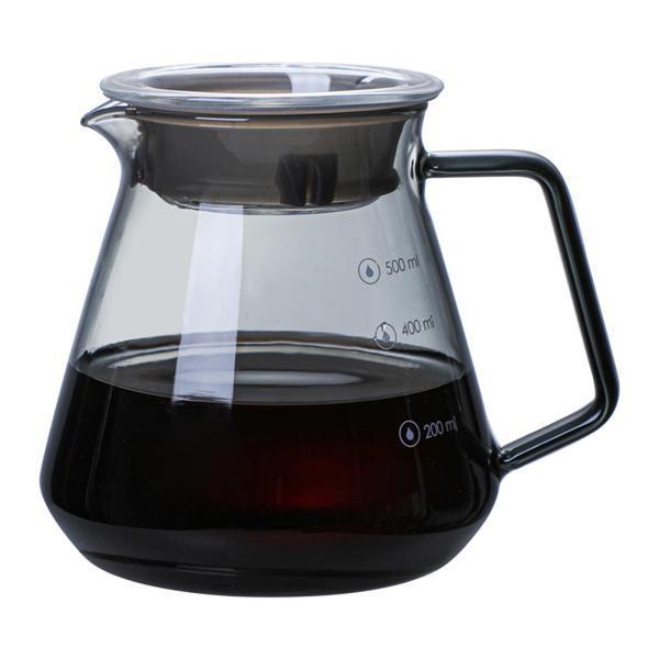 ガラスをコーヒーポットに注ぐハンドドリップコーヒーサーバーコーヒーポット500ml｜stk-shop｜02