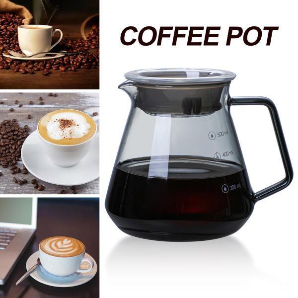ガラスをコーヒーポットに注ぐハンドドリップコーヒーサーバーコーヒーポット500ml｜stk-shop｜03