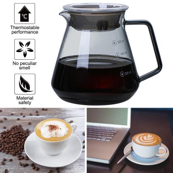 ガラスをコーヒーポットに注ぐハンドドリップコーヒーサーバーコーヒーポット500ml｜stk-shop｜04