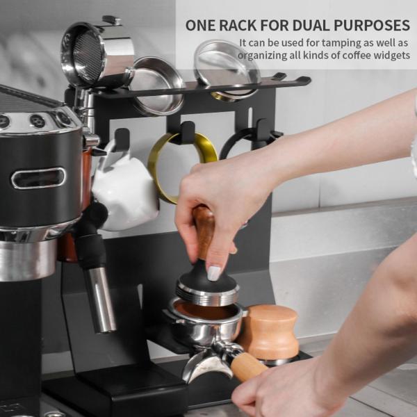 スチールバーカウンター収納ラックエスプレッソタンピングステーション