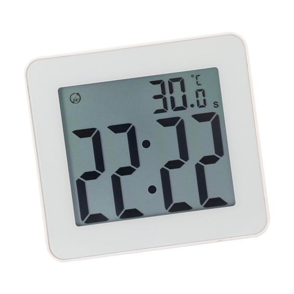 家庭用リビングルーム用電池式デジタルLED壁掛け時計温度表示白｜stk-shop｜02