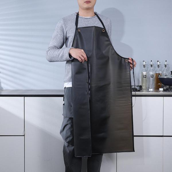 防水エプロン耐油性工業用エプロン作業用食器洗い用エプロン80x55cm