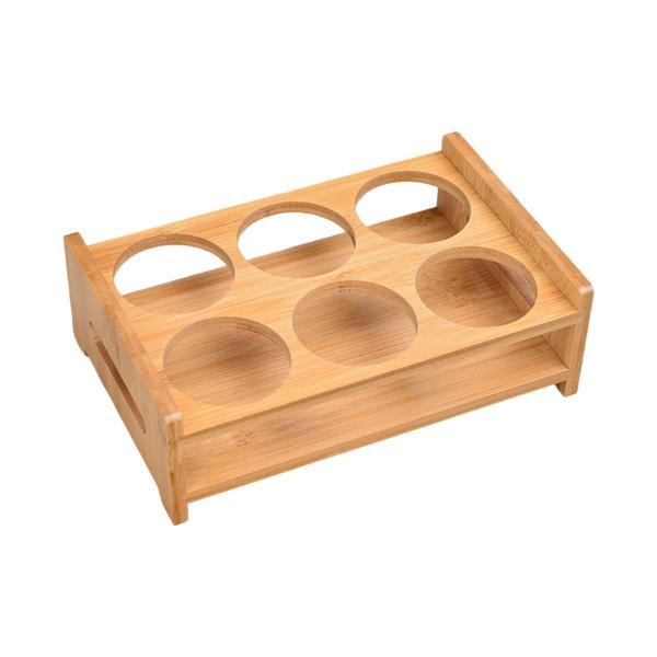 木製ショットグラストレイホルダー ディスプレイラック ドリンクカップ