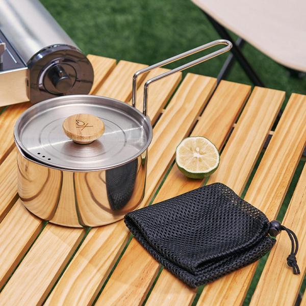 キャンプ用鍋 アウトドア調理器具 キャンプポット コーヒーポット