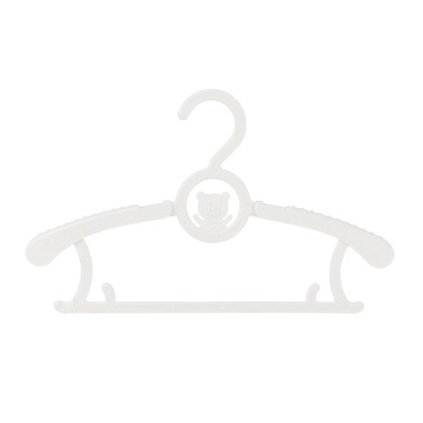 10x 多目的幼児ハンガー 伸縮式 子供用 スカート ズボン ホワイト｜stk-shop｜06