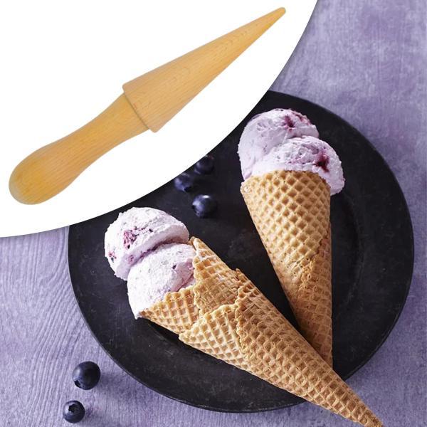 木製アイスクリームコーンメーカーベーキングツール DIY エッグロール