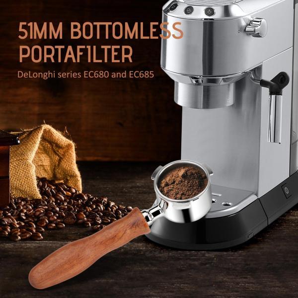 51 ミリメートル底なしポルタフィルターコーヒーポルタフィルター