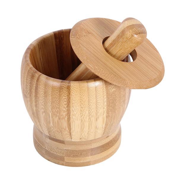 木製乳鉢と乳棒 ソースジンジャーペッパー用 深めのガーリックプレス S｜stk-shop｜03
