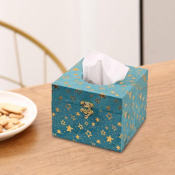 ティッシュボックスホルダー バスルーム トイレットペーパーホルダー レストラン 寝室 オフィス用 ブルー 70074574128300