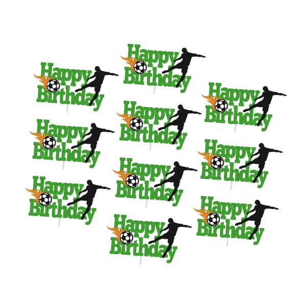 サッカーケーキトッパーデコレーションシーンケーキ