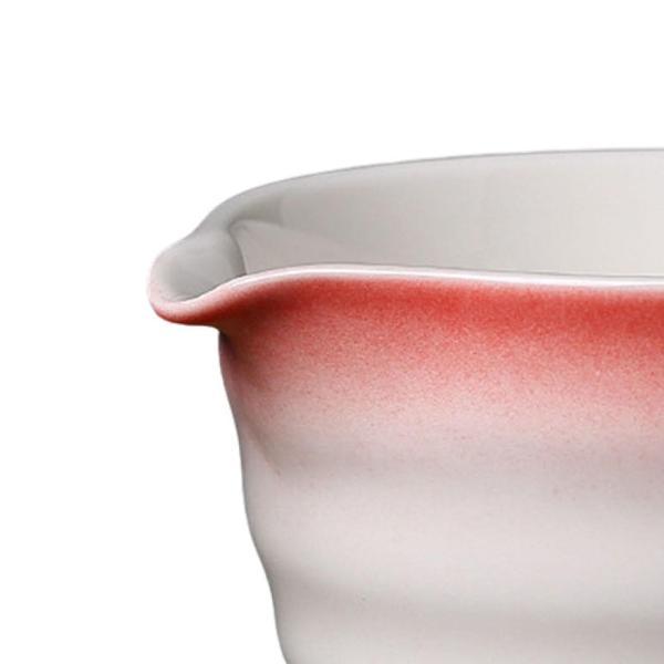 注ぎ口付き陶器抹茶碗 450ml 手作り 友人へのお茶好きへのギフト