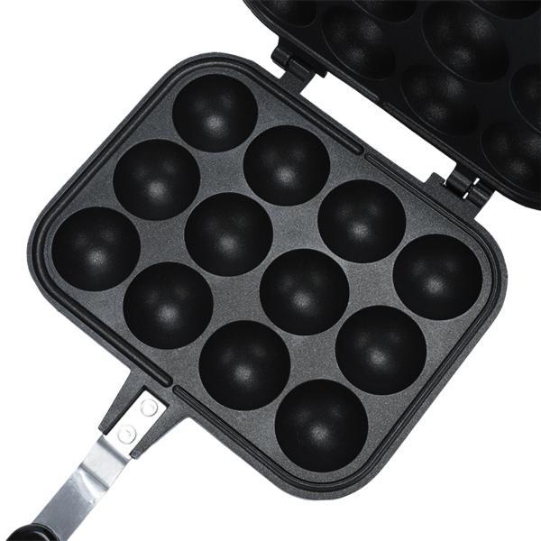 たこ焼きパン ベーキングトレイ グリドルパン 12穴 ポータブルたこ焼き