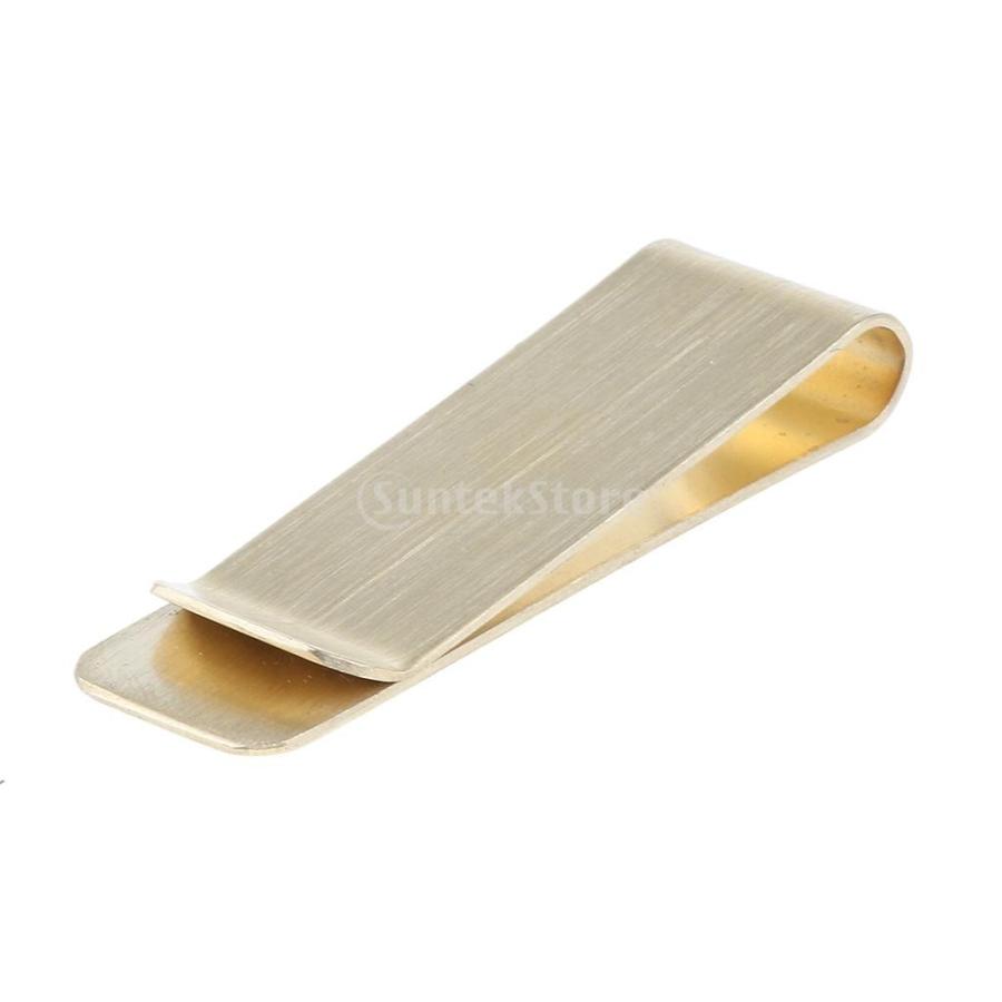 シンプル 超高品質で人気の ゴールド メタル マネークリップ プレーンタイプ スマートペーパー 最大75%OFFクーポン クリップ