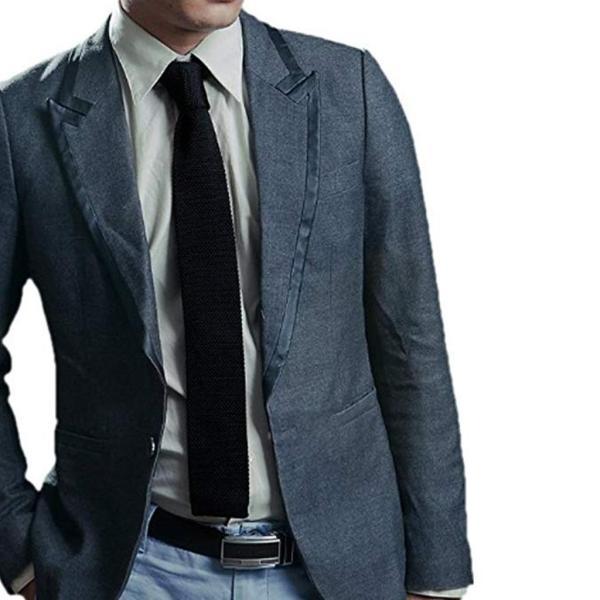 ファッション ディズニーコレクション ヴィンテージスマートカジュアルメンズソリッド2 スキニーニットネクタイジーンズ様々な色のブラック Tyq71k7pi6 Www Boulevardrestaurants Com