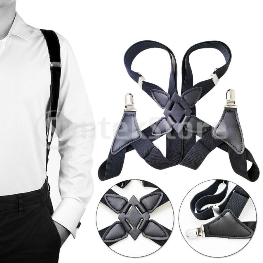 Xバックサスペンダー ユニセックス ファッション小物 : STKショップ